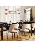 West Elm Boerum dining chair in sand burnt wax finish - British product