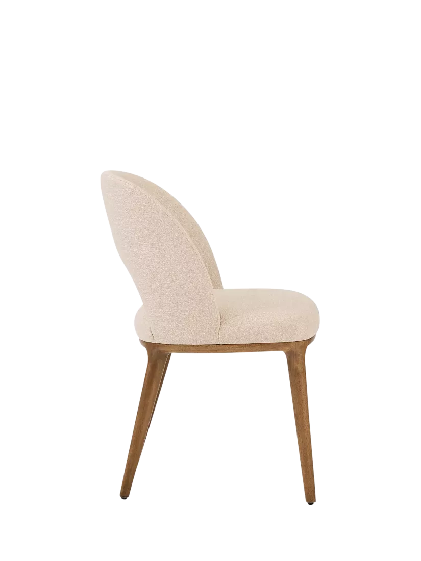 West Elm Boerum dining chair in sand burnt wax finish - British product