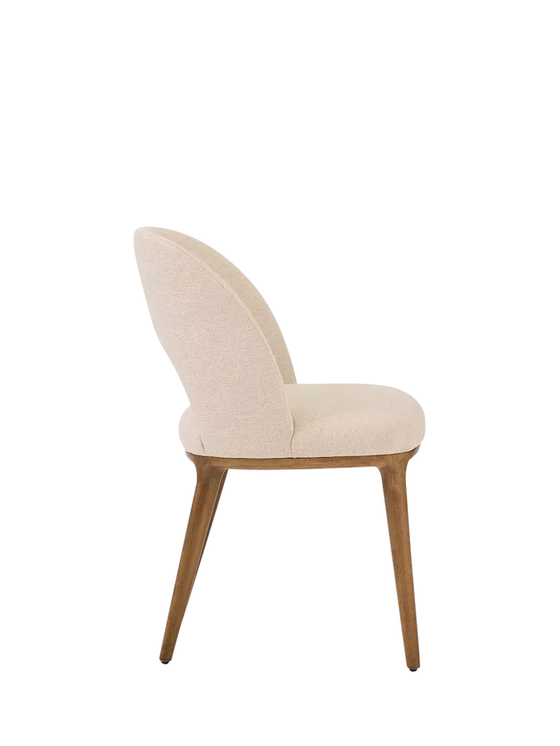 West Elm Boerum dining chair in sand burnt wax finish - British product