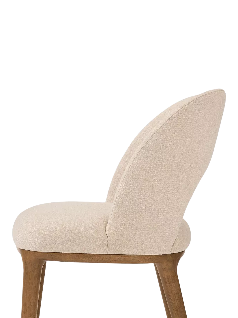 West Elm Boerum dining chair in sand burnt wax finish - British product