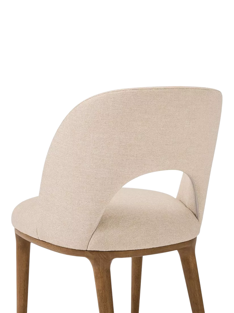 West Elm Boerum dining chair in sand burnt wax finish - British product