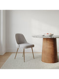 West Elm dining chair silver mid-century, imported from the UK