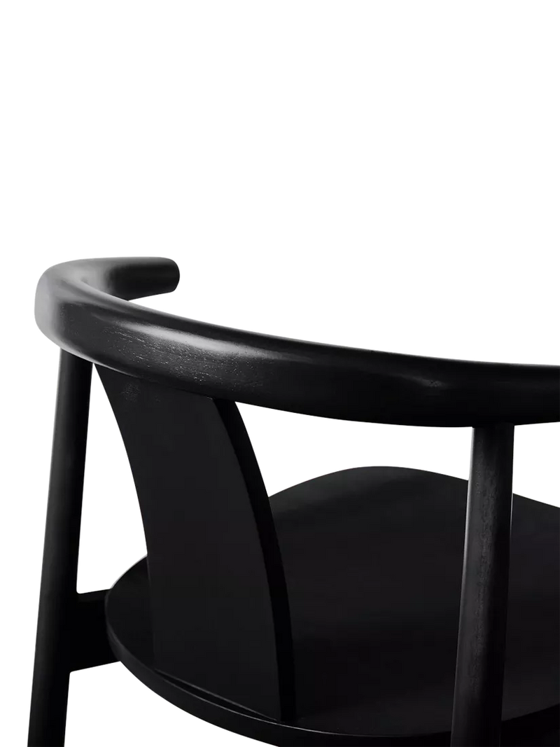 West Elm Wingate dining chair in black, UK version