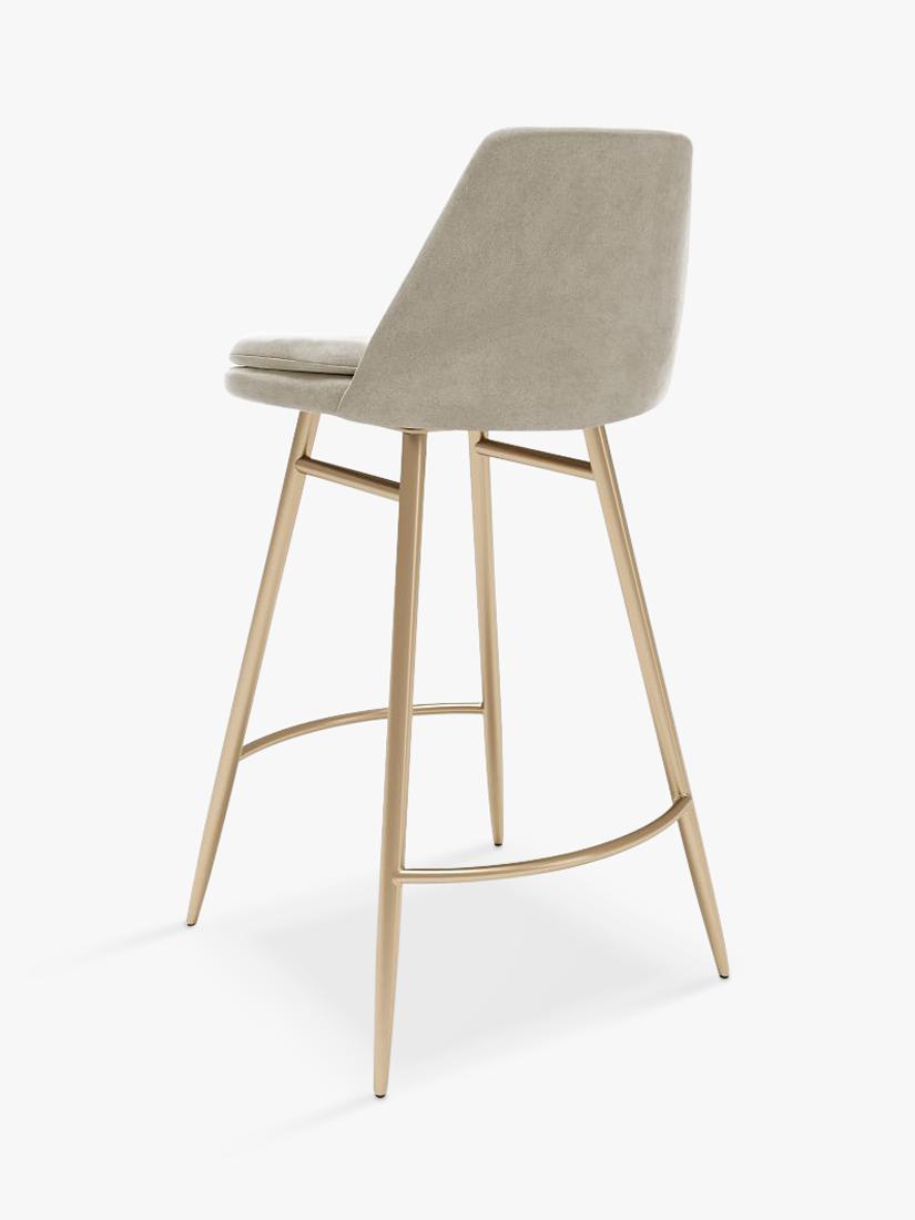 West Elm Finley bar stool Dune Light Bronze, imported from the UK