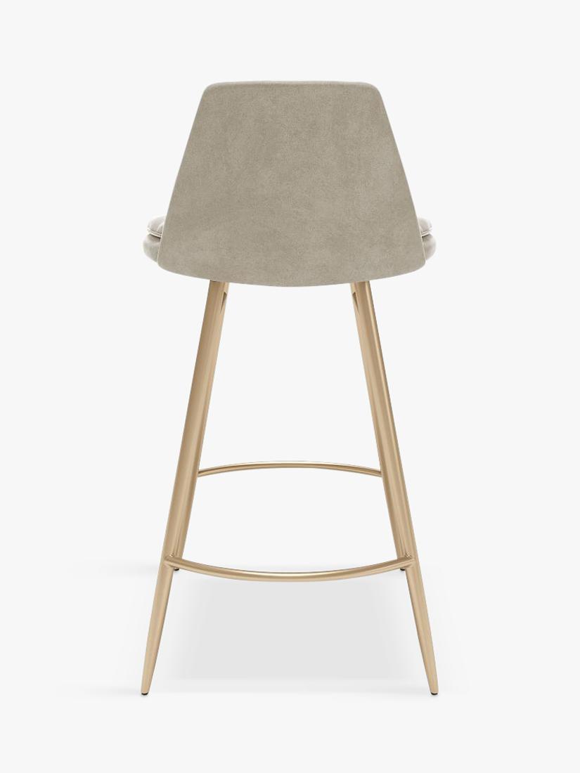 West Elm Finley bar stool Dune Light Bronze, imported from the UK