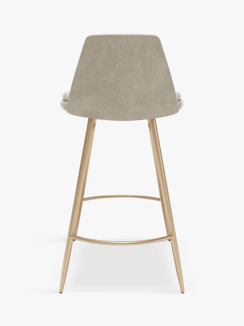 West Elm Finley bar stool Dune Light Bronze, imported from the UK