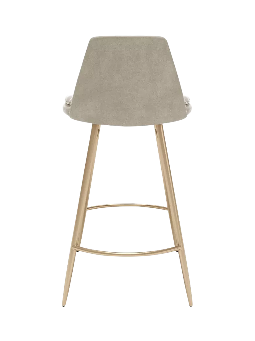 West Elm Finley bar stool Dune Light Bronze, imported from the UK