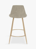 West Elm Finley bar stool Dune Light Bronze, imported from the UK