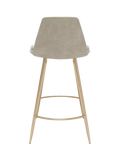 West Elm Finley bar stool Dune Light Bronze, imported from the UK
