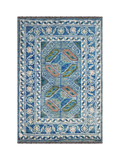 Gooch Luxury Afghan Esari Rug, Blue, L90 x W60cm