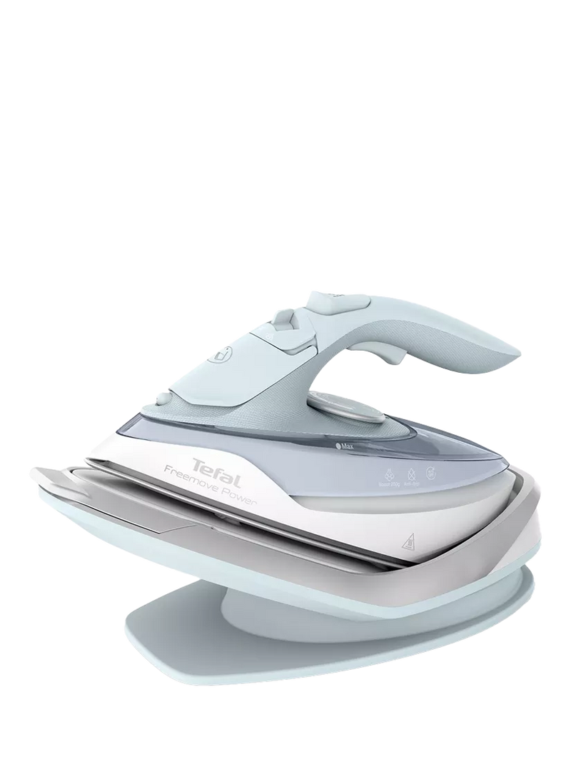Tefal white blue cordless steam iron, imported from the UK