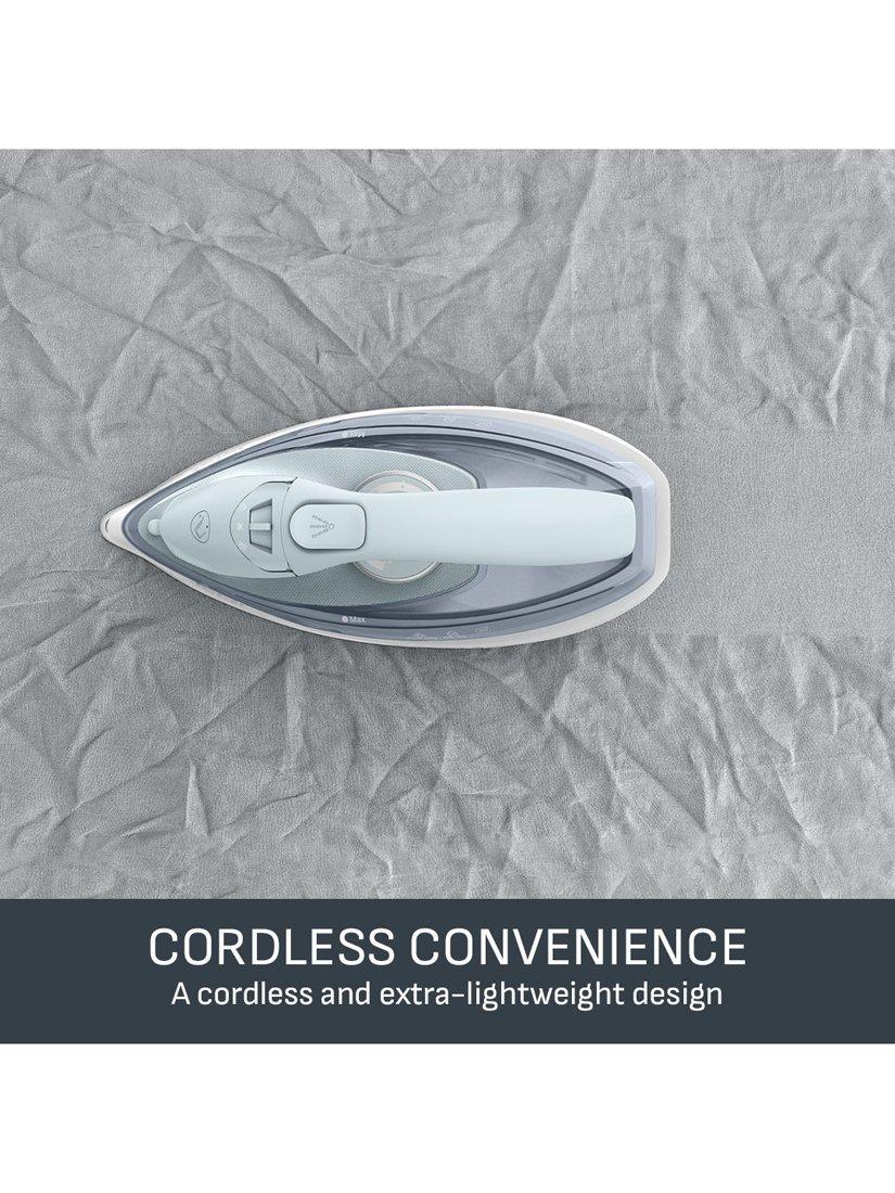 Tefal white blue cordless steam iron, imported from the UK