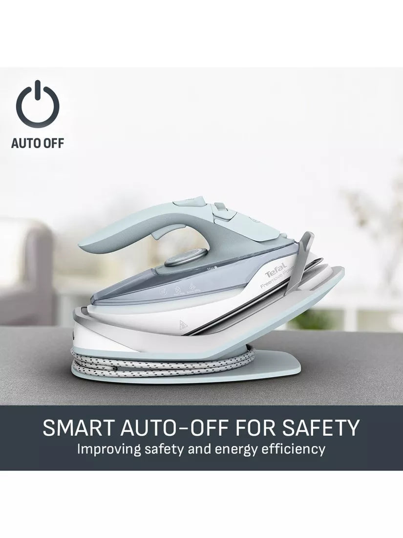 Tefal white blue cordless steam iron, imported from the UK