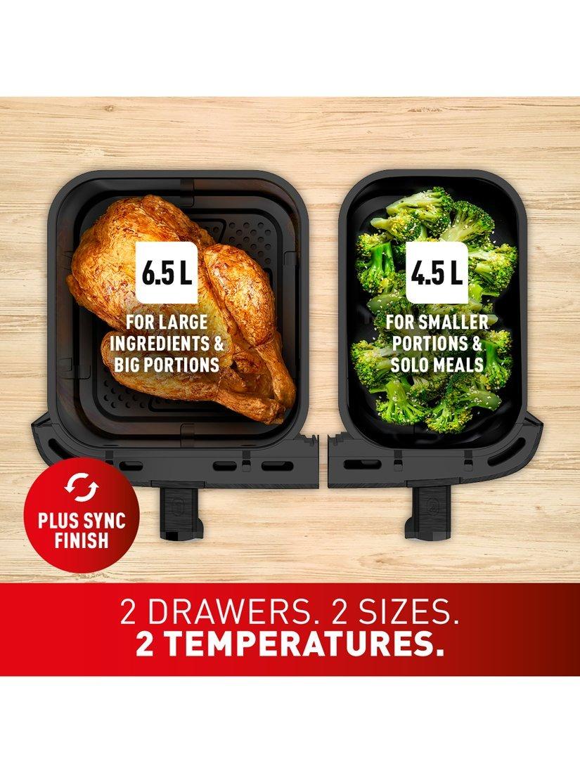 Tefal air fryer Dual Drawer XXL 11L, imported from the UK