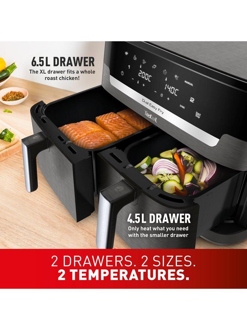 Tefal air fryer Dual Drawer XXL 11L, imported from the UK