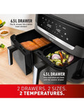 Tefal air fryer Dual Drawer XXL 11L, imported from the UK