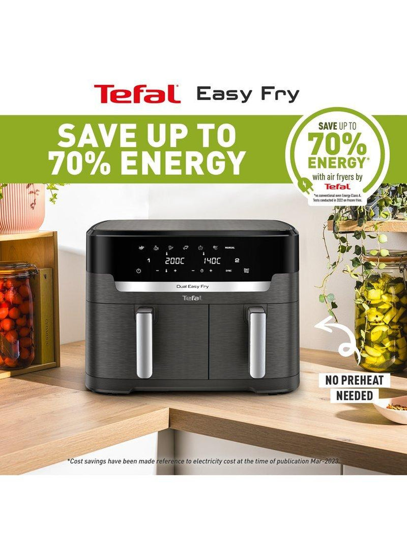 Tefal air fryer Dual Drawer XXL 11L, imported from the UK