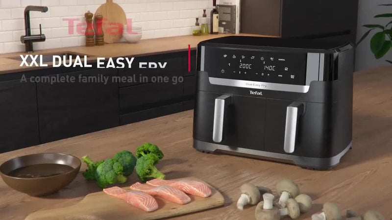 Tefal air fryer Dual Drawer XXL 11L, imported from the UK