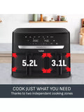 Tefal Easy Fry dual drawer air fryer 8.3L black - British product
