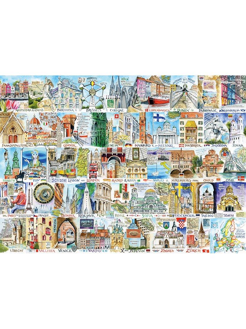 Gibsons Sights & Sounds of Europe jigsaw puzzle 1000 pieces, UK version