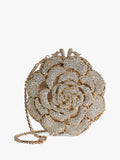 Dune London floral diamante clutch bag, gold (British brand)