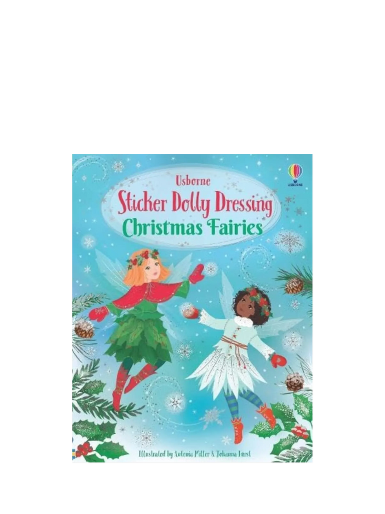 Usborne Sticker Dolly Dressing Christmas Fairies Kids' Sticker Book