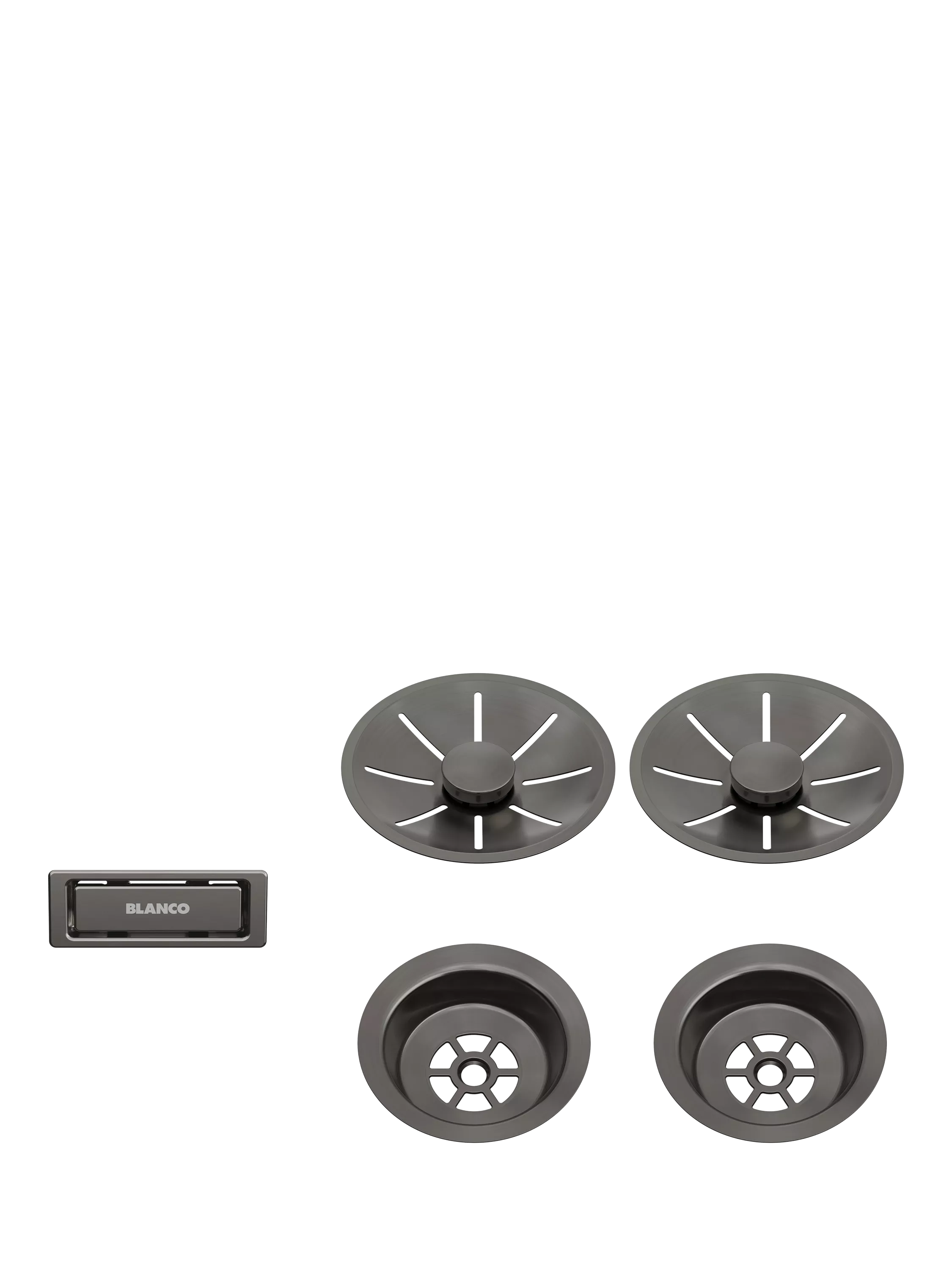 BLANCO InFino Outlet 2 Bowl Kitchen Sink Waste & Overflow Set