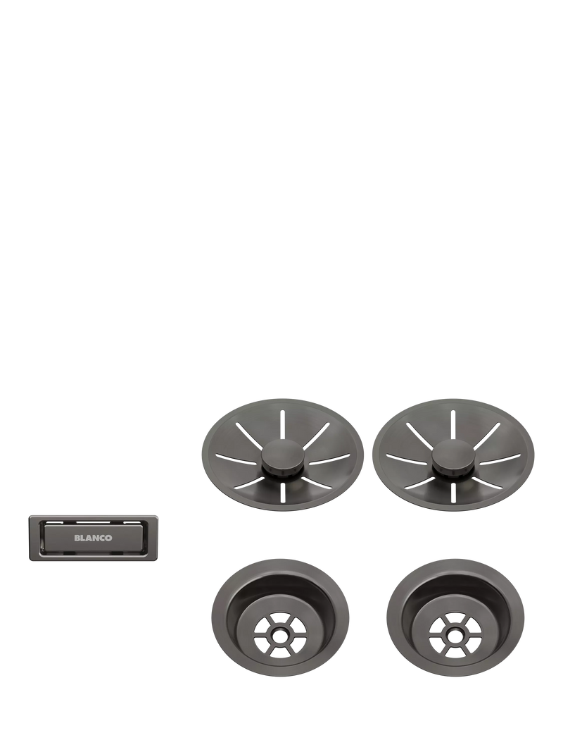 BLANCO InFino Outlet 2 Bowl Kitchen Sink Waste & Overflow Set