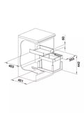 BLANCO under counter pull-out kitchen bin dark grey 30L - British product