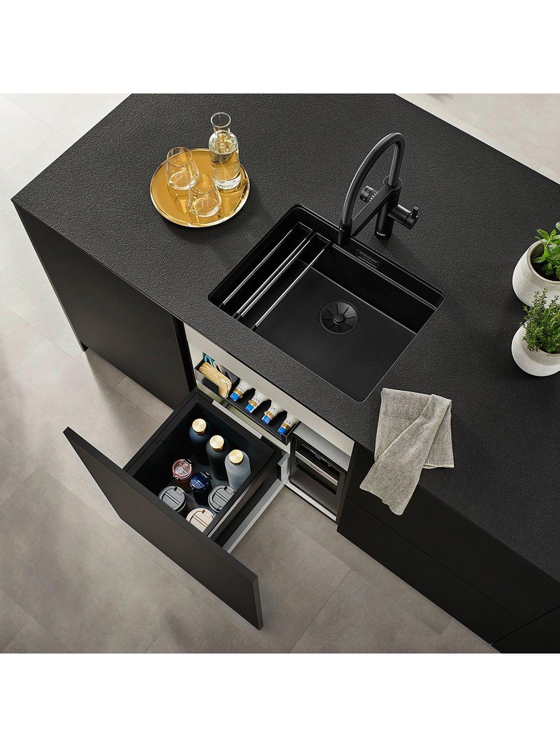 BLANCO under counter pull-out kitchen bin dark grey 30L - British product