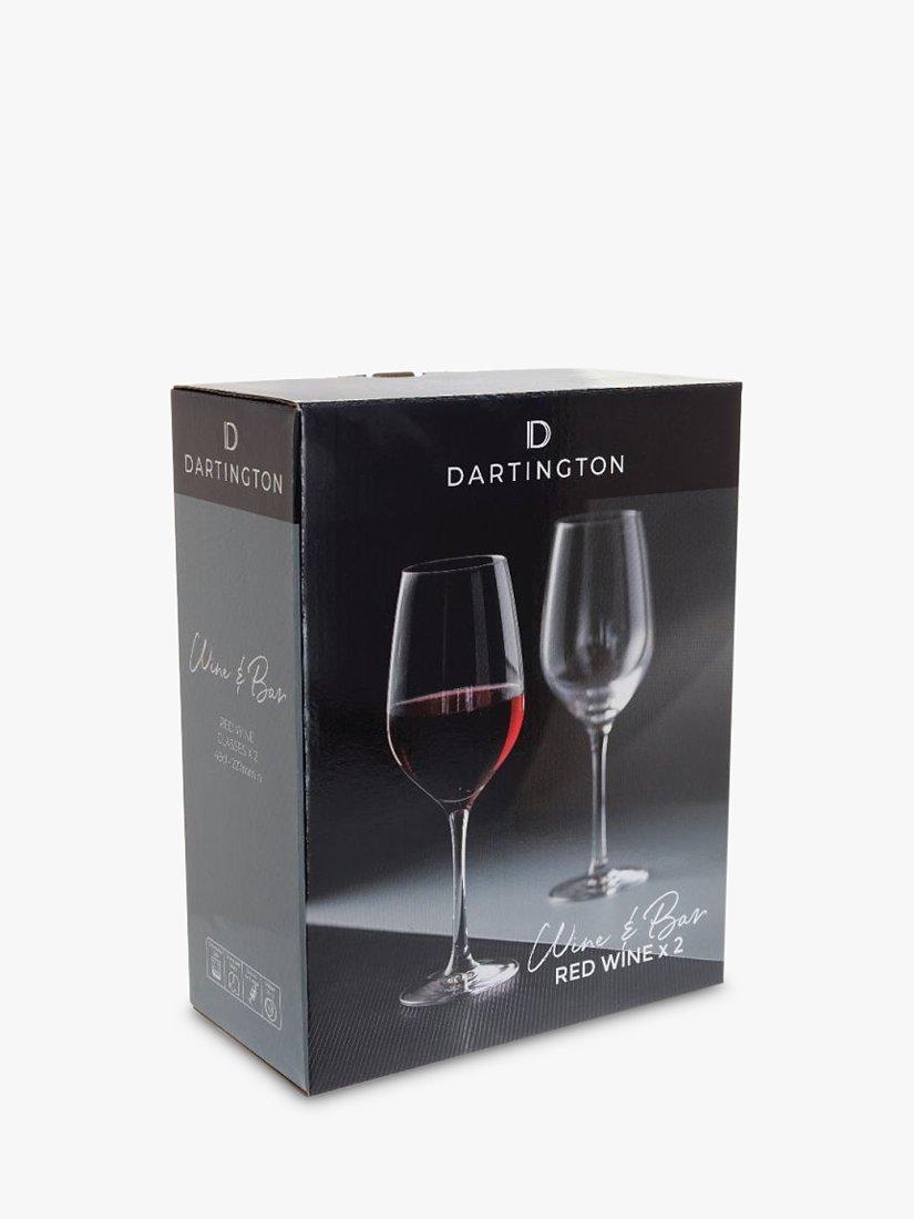 Dartington Crystal red wine glasses set of 2 490ml, imported from the UK
