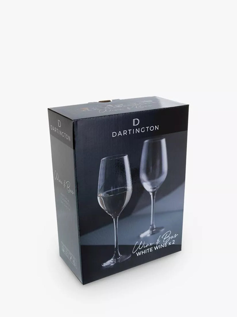 Dartington Crystal white wine glasses set of two 360ml - British product