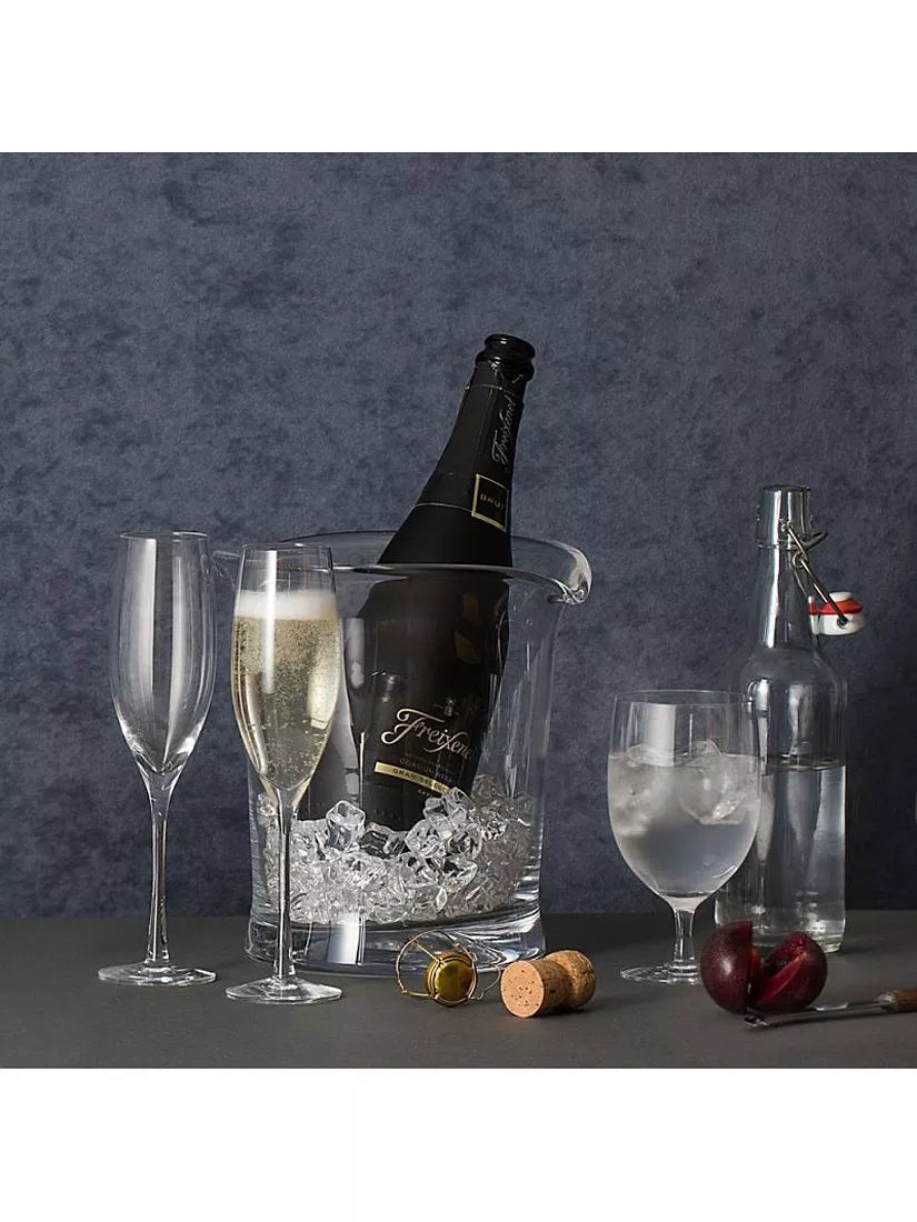 Dartington Crystal champagne flute pair 200ml (British brand)