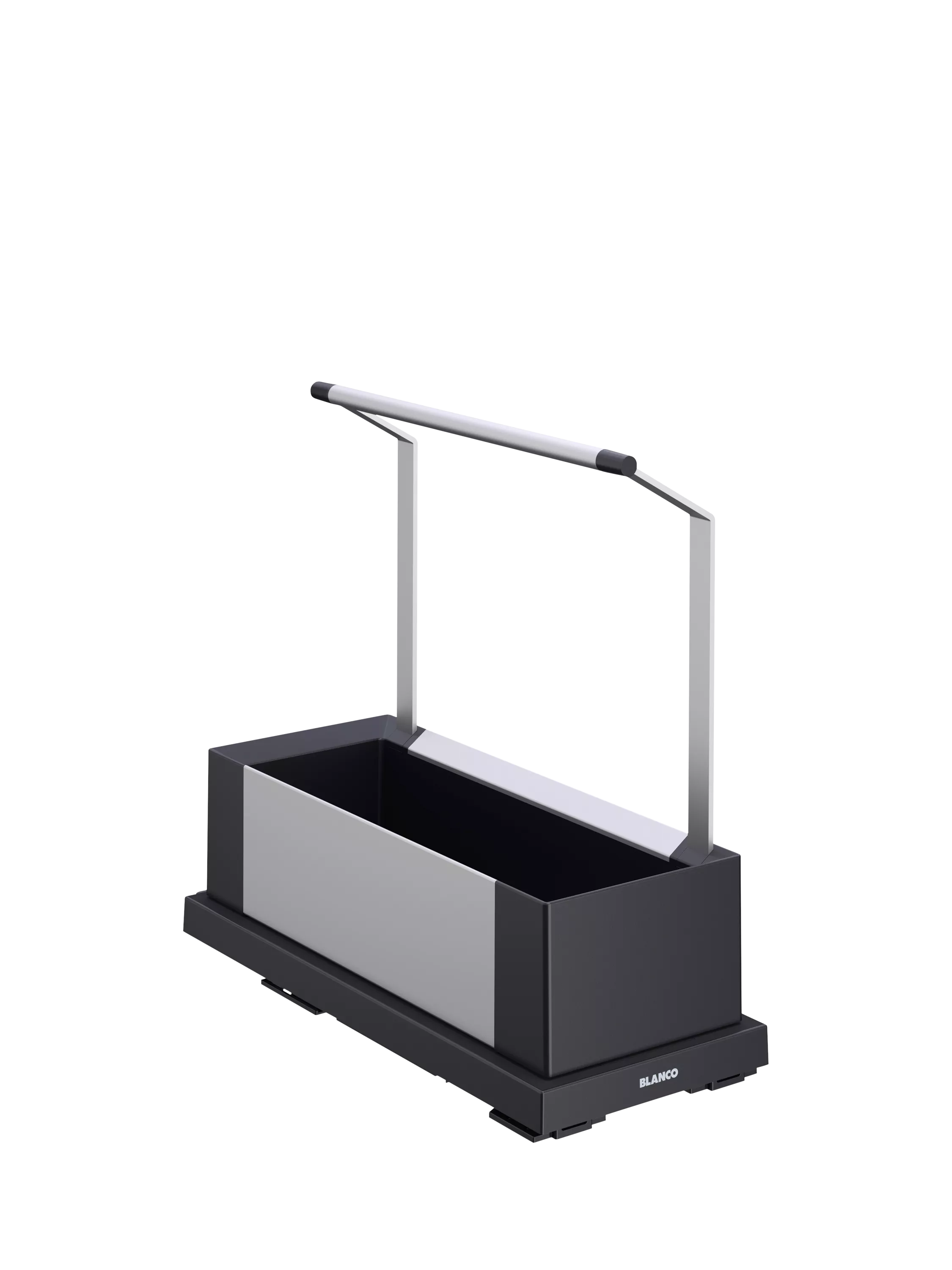 BLANCO portable kitchen storage caddy single dark grey, UK version