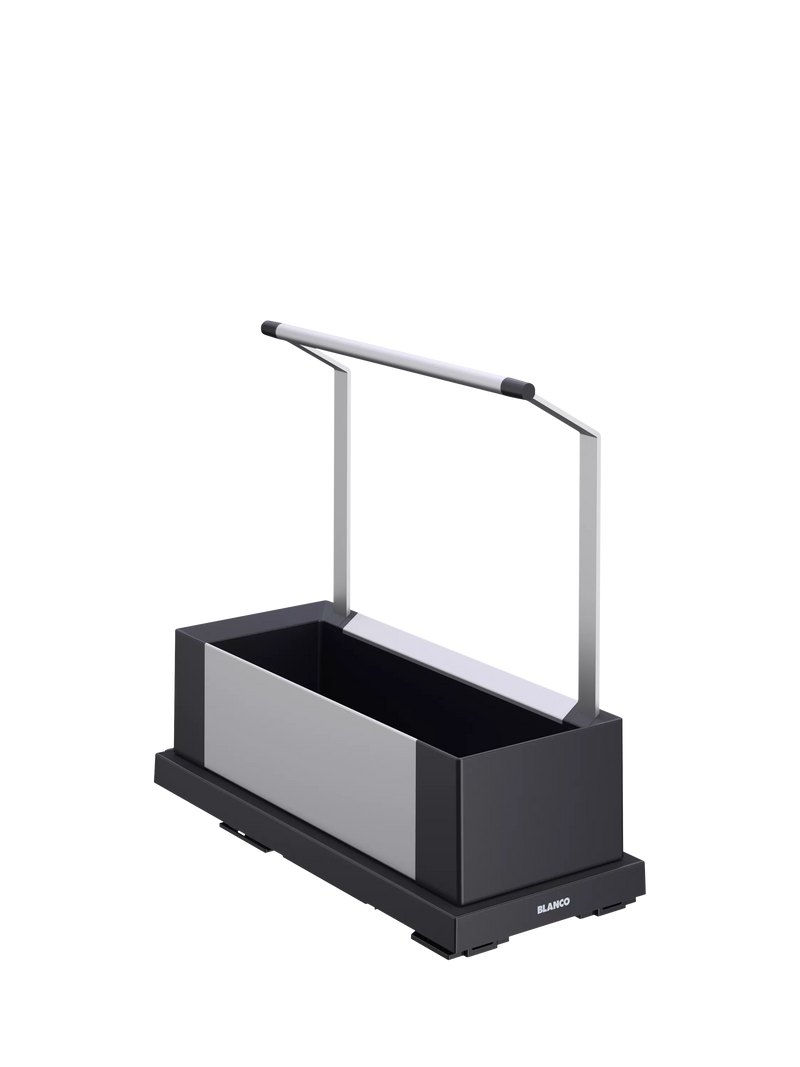 BLANCO portable kitchen storage caddy single dark grey, UK version
