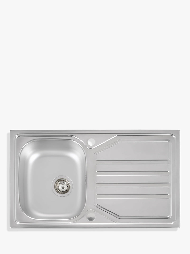 Abode Mikro inset kitchen sink and drainer stainless steel - British product