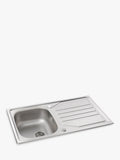 Abode Mikro inset kitchen sink and drainer stainless steel - British product