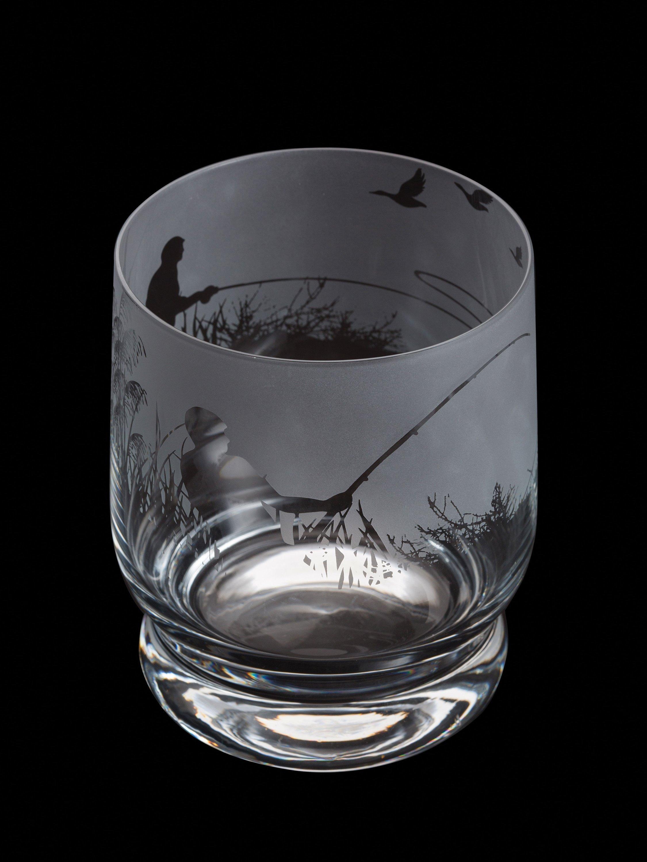 Dartington Crystal etched glass tumbler clear 350ml - British product