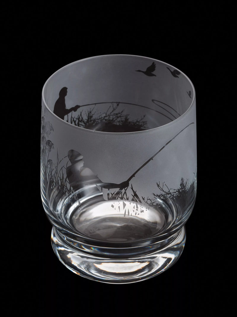 Dartington Crystal etched glass tumbler clear 350ml - British product
