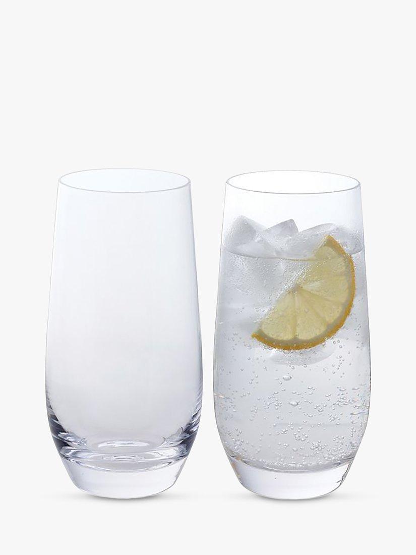 Dartington Crystal clear highball glasses set of 2, 450ml - British product
