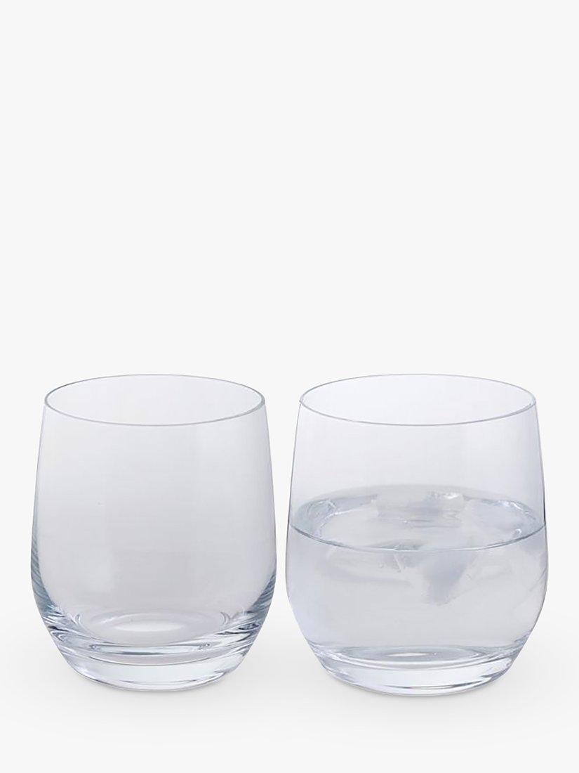 Dartington Crystal clear wine and bar tumbler glass set of 2, 370ml - British product
