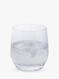 Dartington Crystal clear wine and bar tumbler glass set of 2, 370ml - British product