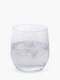 Dartington Crystal clear wine and bar tumbler glass set of 2, 370ml - British product