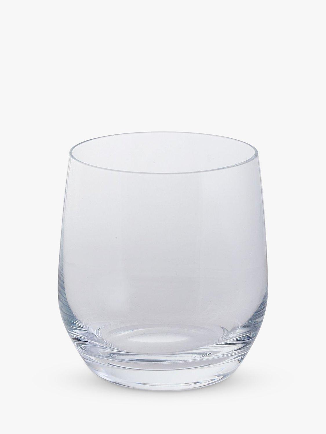 Dartington Crystal clear wine and bar tumbler glass set of 2, 370ml - British product