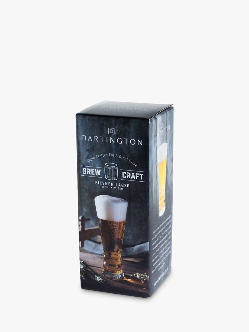 Dartington Crystal pilsner lager glass clear 500ml - British product