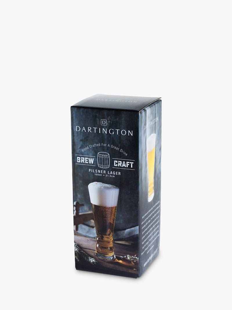 Dartington Crystal pilsner lager glass clear 500ml - British product
