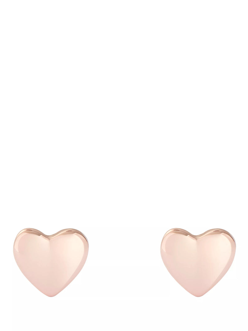 Ted Baker tiny heart stud earrings with crystals, imported from the UK