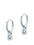 Ted Baker Sinalaa crystal huggie earrings rose gold tone, imported from the UK