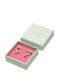 Ted Baker Sinalaa crystal huggie earrings rose gold tone, imported from the UK