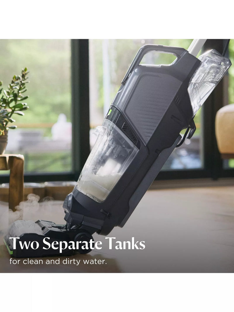 BISSELL CrossWave HydroSteam Pet Select vacuum cleaner in black, silver, and lime - British product